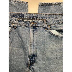 Levis 550 Made in USA 02/95 Men's Relaxed Fit Tapered Leg Jeans W38 L30 Light Bl